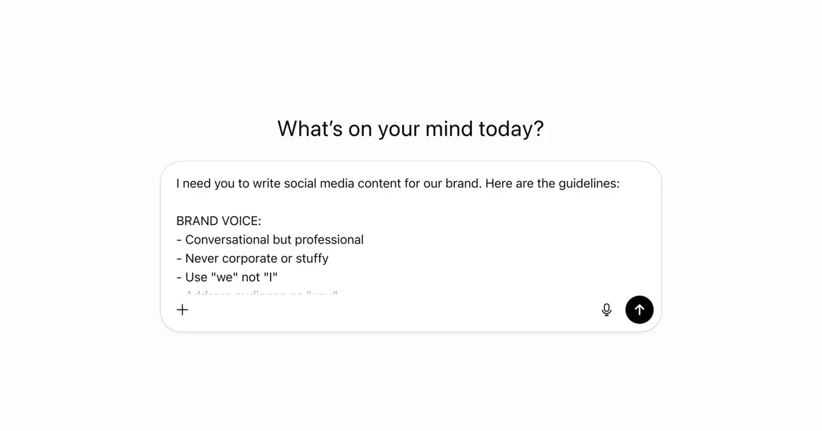 Interfaz de Endless mostrando cuentas de redes sociales conectadas con análisis automático de voz de marca